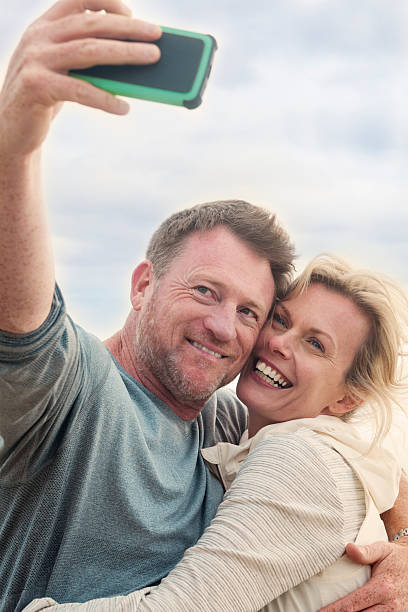 istock Mature couple taking a selfie 498743880