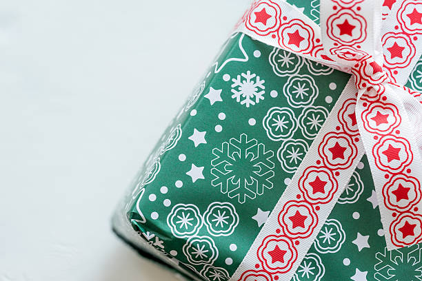 istock Macro of christmas present. 498744502