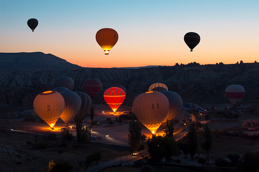 Hot air balloons of Cappadocia