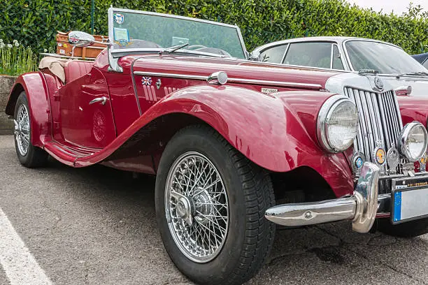 PARMA, ITALY - APRIL 2015: MG Retro Vintage Car