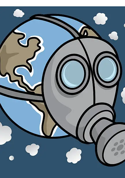 Vector illustration of Gas mask