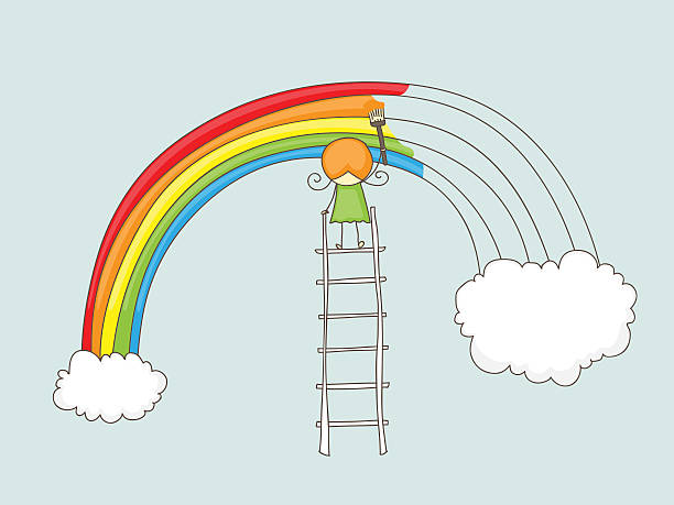190+ Rainbow Ladder Stock Illustrations, Royalty-Free Vector