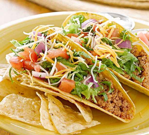 istock beef tacos with lettuce and other toppings 498751657
