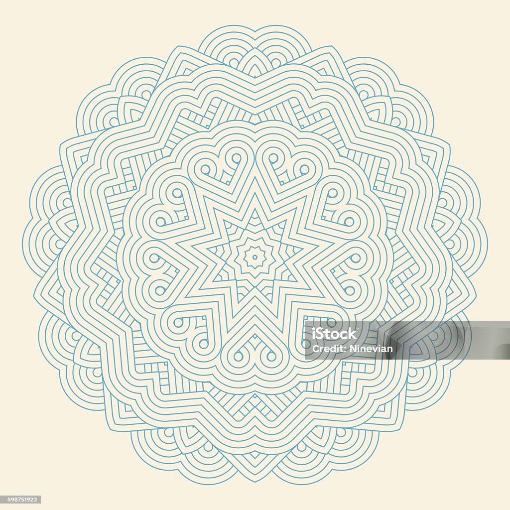 Moderne Zierdeckchen Runde Spitze mit Blumenmuster - Lizenzfrei Abstrakt Vektorgrafik