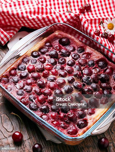 Homemade Clafoutis Stock Photo - Download Image Now - Baked, Baked Pastry Item, Bakery