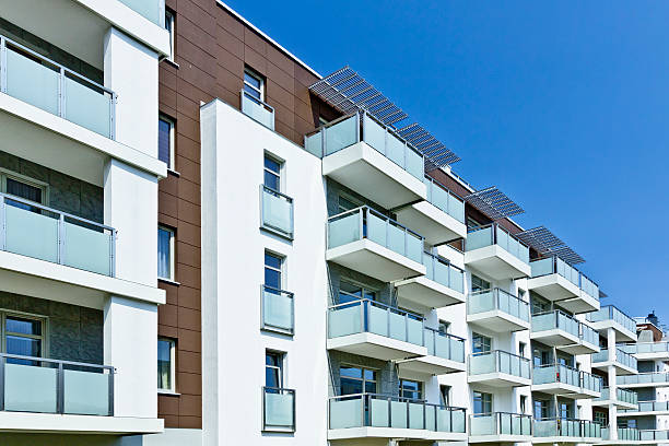 istock Modern holiday apartment building 498752535