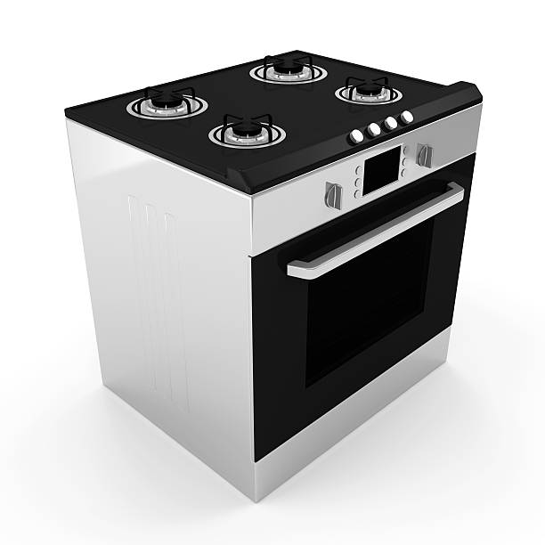 istock Gas cooker isolated on white background 498754169