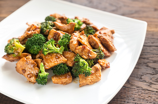 Chicken with broccoli