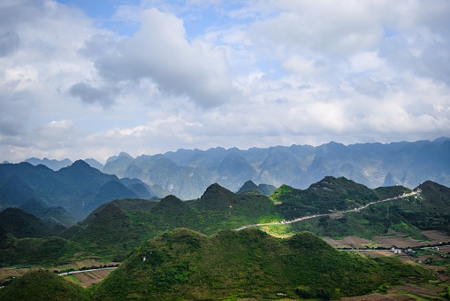View from Quan Ba Sky gate, Ha Giang province, Vietnam