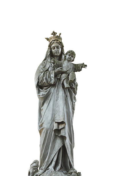istock Statue Of Virgin Mary and Jesus Christ 498760190