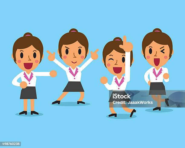 Cartoon Businesswoman Character Poses Stock Illustration - Download Image  Now - 2015, Activity, Adult - iStock