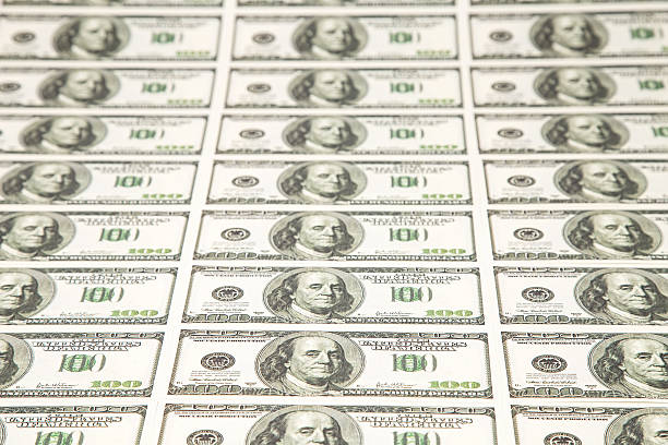 istock Lot of hundreds dollars 498761418