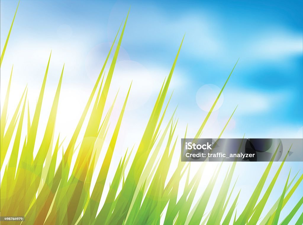 緑の芝生 - まぶしいのロイヤリティフリーベクトルアート