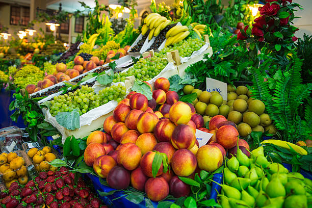 mercado de verduras - agricultural fair farmers market squash market fotografías e imágenes de stock