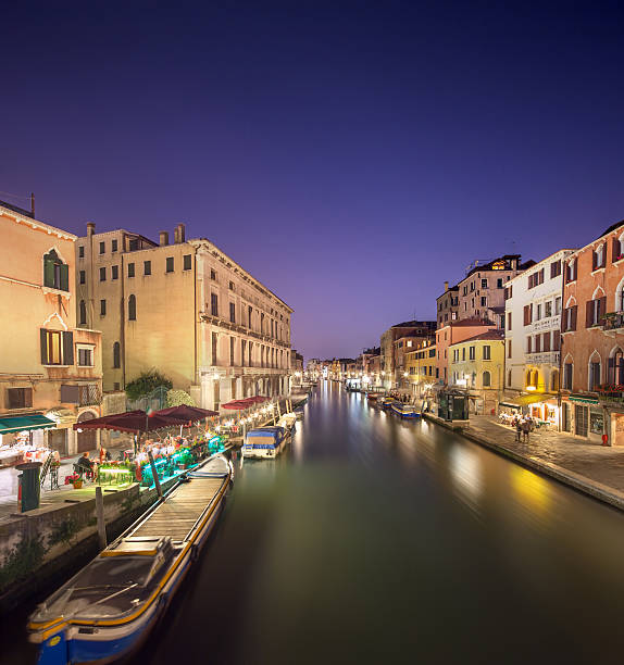 istock Night view of canals in Venice 498766753