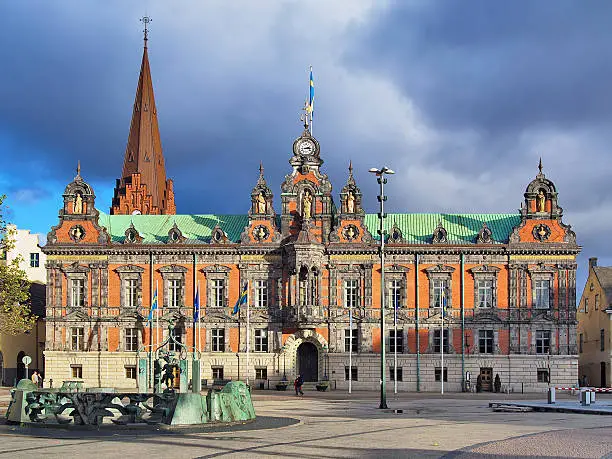 Malmo City Hall on Stortorget square, Sweden