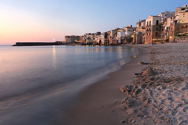 cefalù - riva degli schiavoni - fotografias e filmes do acervo