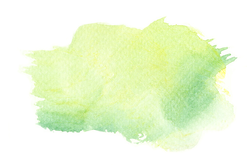 Abstract watercolor brush stroke illustration. Watercolor painting on paper. Abstract background.