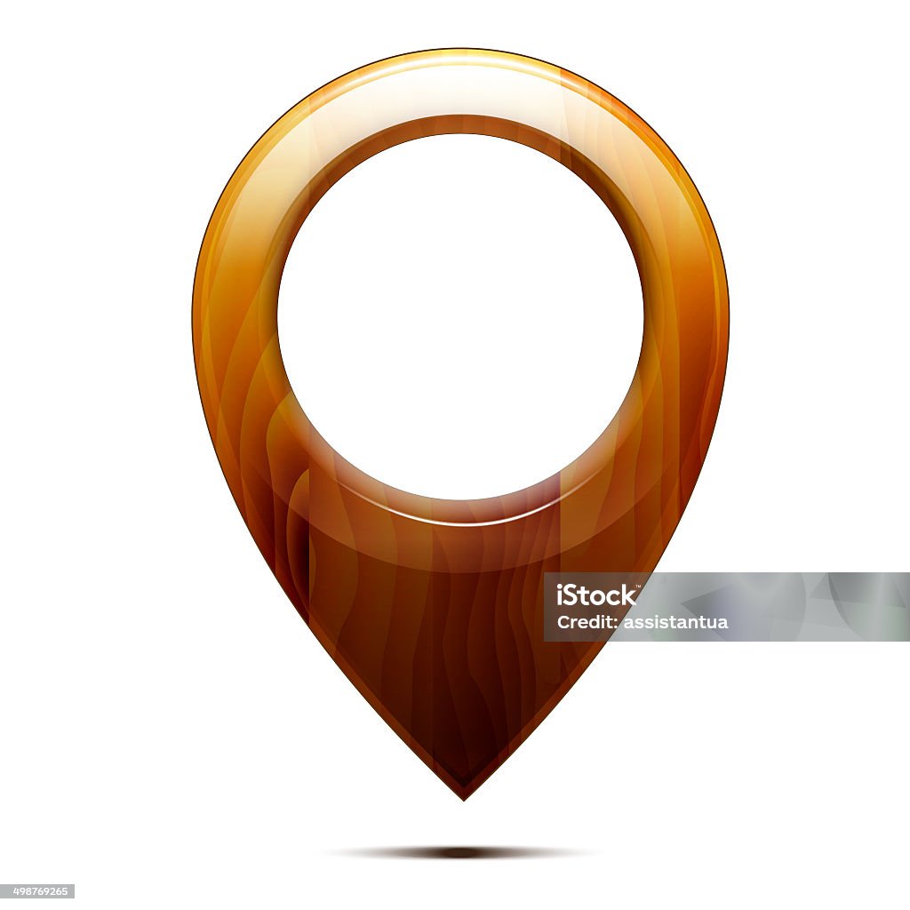 Map Pointer Background Wooden Map Pointer Isolated On A White Background Stock Illustration ...