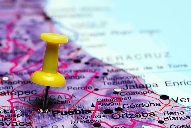 istock Puebla pinned on a map of Mexico 498770620