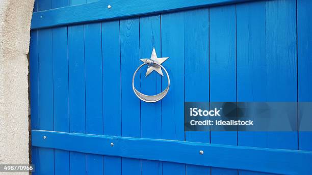 Old Blue Door Stock Photo - Download Image Now - 2015, Backgrounds, Blue