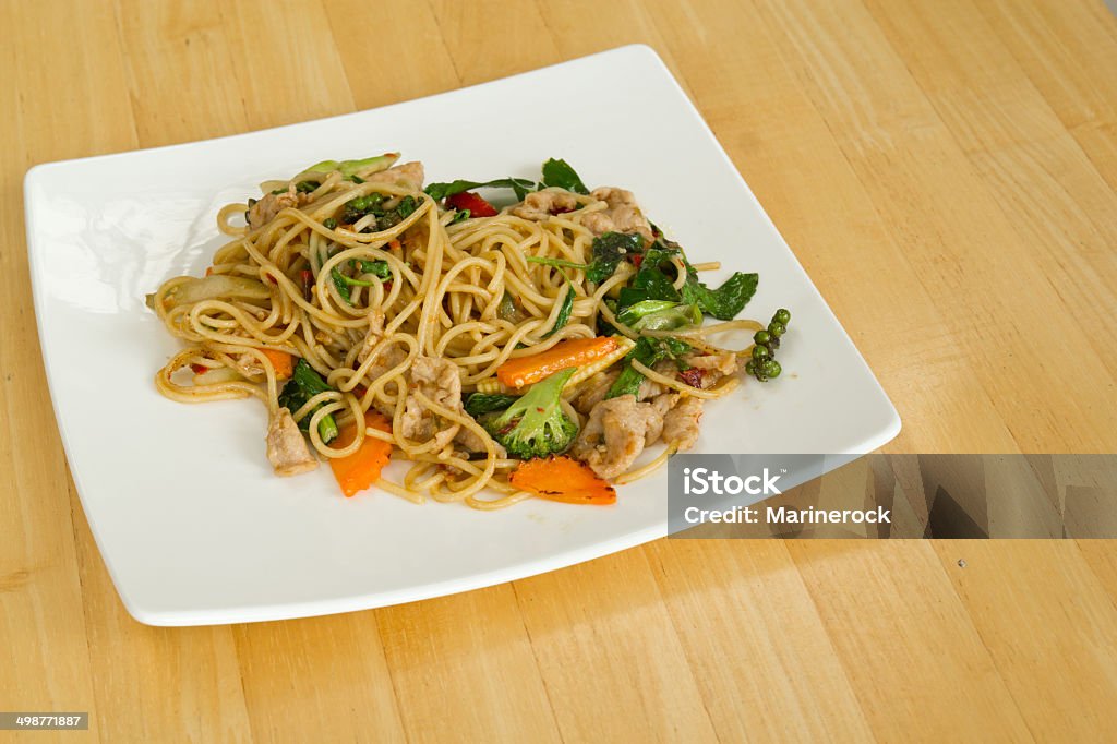 Spaghetti sauce spicy style in Thailand. Asia Stock Photo