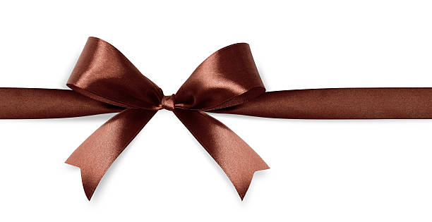 Brown Satin Bow Stock Photo - Download Image Now - Brown, Ribbon - Sewing  Item, Tied Bow - iStock
