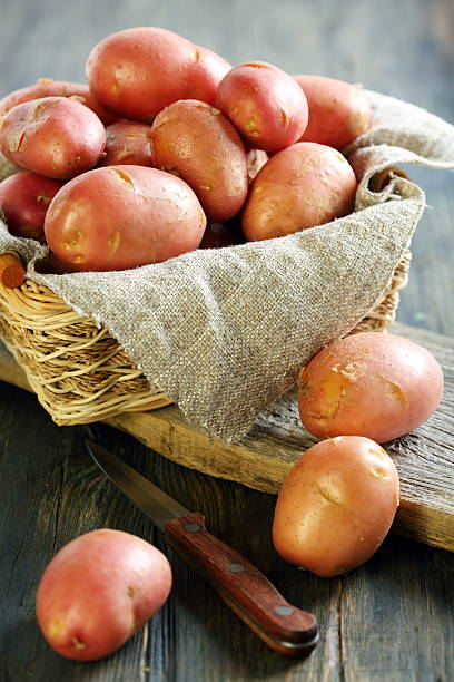 istock New potatoes in a basket. 498784947