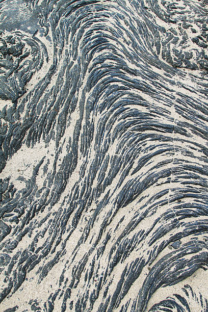 istock Textures of black lava (pahoehoe) in Santiago island 498785359