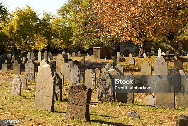 Cemetery Stones Stock Photo - Download Image Now - Salem - Massachusetts, Massachusetts, Cemetery