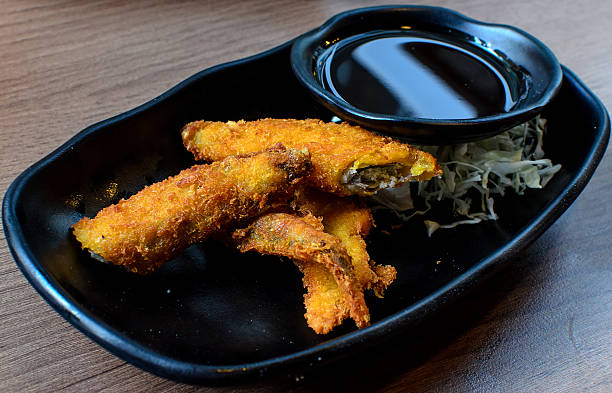 istock Deep fried crumbed Capelin fish (Shisamo), Japanese Food 498788575