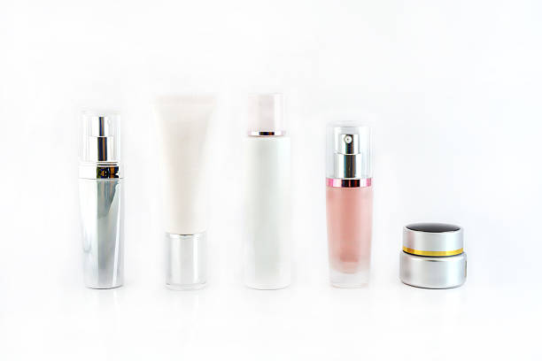istock Set of cosmetic products isolated on white background. 498790811