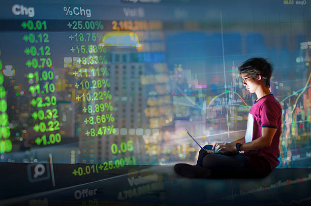 istock Workplace in the night city 498794814