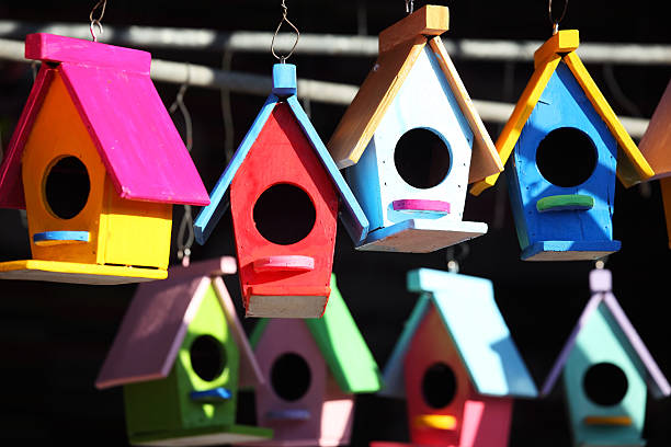 istock colorful wooden bird house 498796010