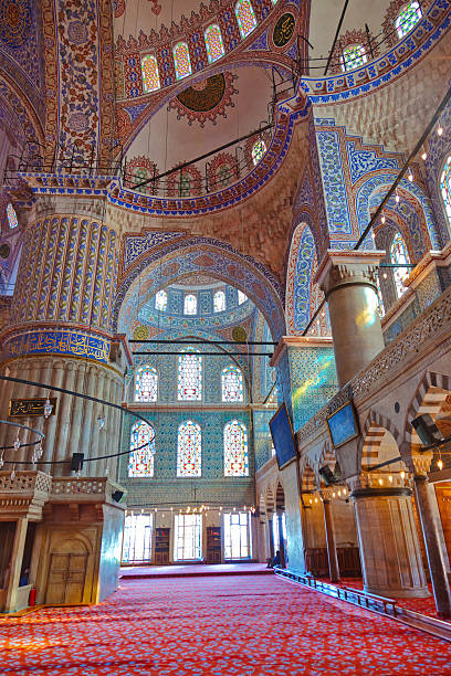 istock Blue mosque interior in Istanbul Turkey 498801250