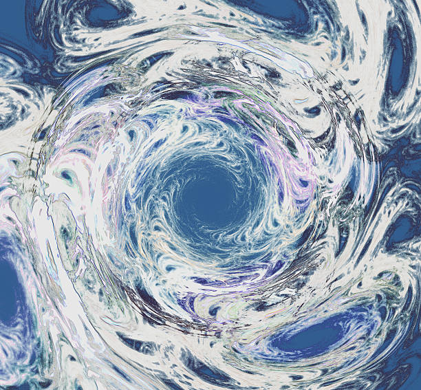istock Abstract fractal design. Smoke vortex in blue. 498803218