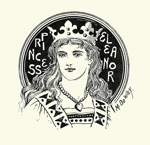 ilustraciones, imágenes clip art, dibujos animados e iconos de stock de eleanor de castile - eleanor