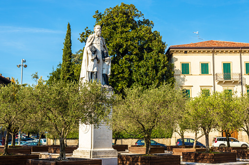 Statue of Saint Daniele Comboni in Verona - Italy
