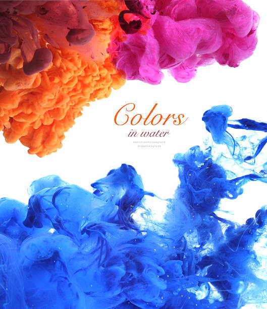 istock Acrylic colors and ink in water. 498808426
