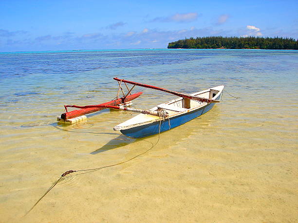 istock Fishermen boat and turquoise Moorea sea, Polynesia 498809401
