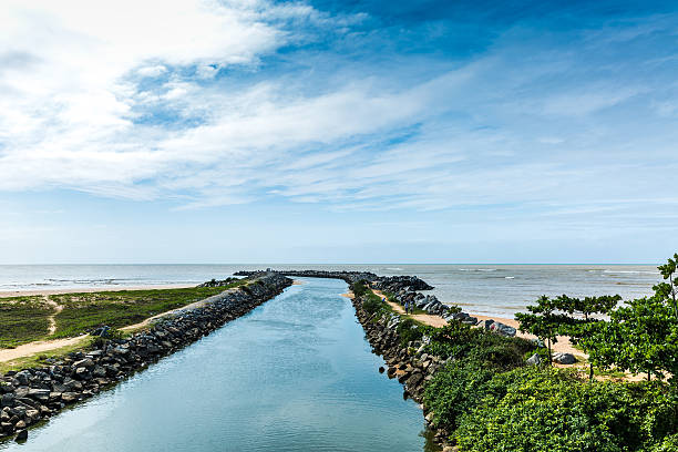 Canal in Vitoria, Espirito Santo, Brazil