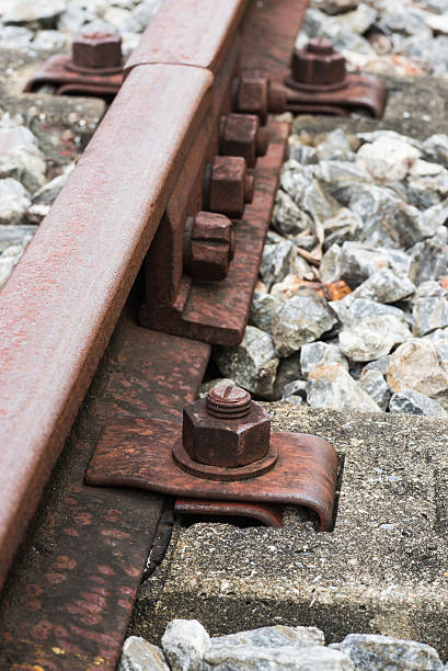 istock fasteners of the rails 498811267
