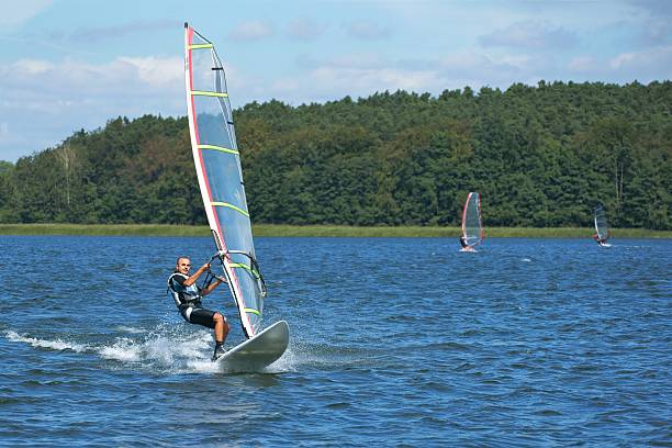 istock Windsurfing on the lake Nieslysz, Poland 498815739