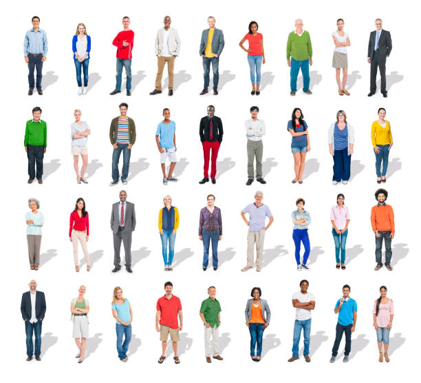 istock Multiethnic Group of People in a Row 498816201