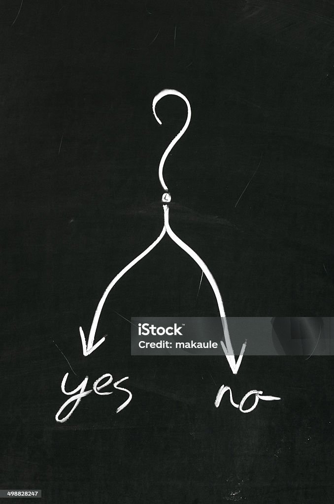예 또는 아니오를 선택하십시오 - 로열티 프리 개념 스톡 사진