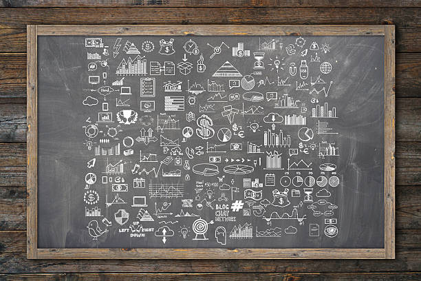 istock Hand draw doodle elements money and coin icon, chart graph 498828453