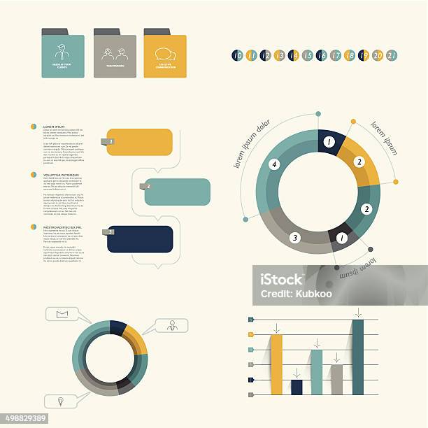 Vetores de Infographic Template Plana e mais imagens de Catálogo - Catálogo, Computação Gráfica, Conspiração