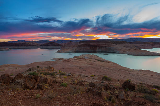 istock Beautiful Sunset Sky Lake Powell 498830486