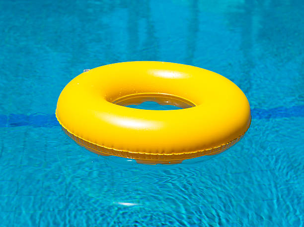 lifering - inflatable floating on water life belt equipment стоковые фото и изображения