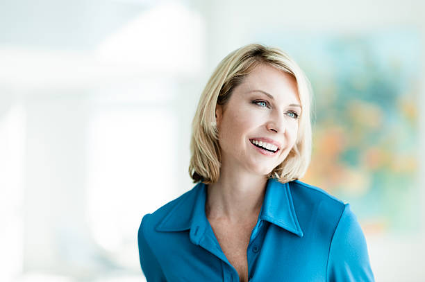 istock Blonde Woman in Modern Home 498833086